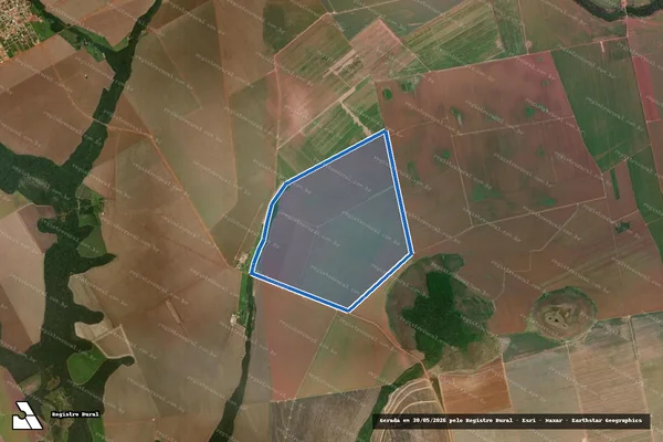 Imagem de satélite de Fazenda Três Passos - Parte 1 em Santo Antônio do Leste - MT