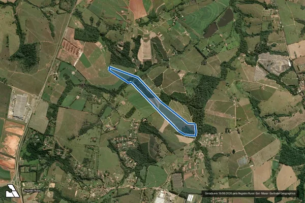 Imagem de satélite de SÍTIO VALE VERDE - Parte 1 em Porto Feliz - SP