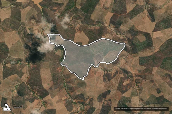 Imagem de satélite de FAZENDA RIBEIRÃO GRANJAS - Perimetro em Chapada do Norte - MG