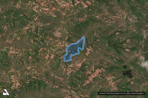 Imagem de satélite de FAZENDA RECANTO VERDE - Gleba 2 em Minas Novas - MG