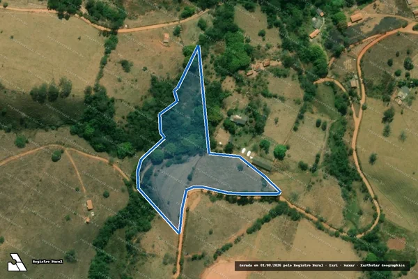 Imagem de satélite de FAZENDA DA LAGINHA - ÁREA 03 - Gleba 01 em Soledade de Minas - MG