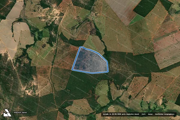 Imagem de satélite de FAZENDA CAIÇARA - FAZENDA CAIÇARA em Morada Nova de Minas - MG