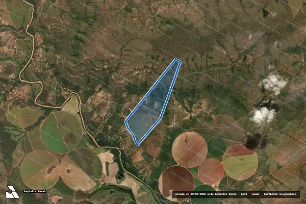 Imagem de satélite de Fazenda Palmeiras - Gleba 01 em Arinos - MG