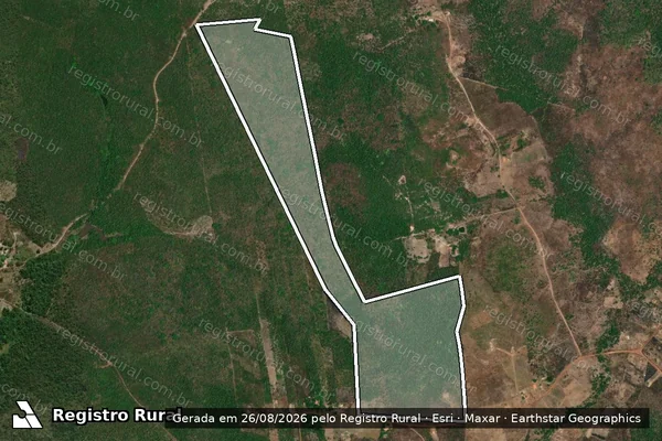 Imagem de satélite de SITIO SAO BENEDITO - Parte 1 em Aldeias Altas - MA