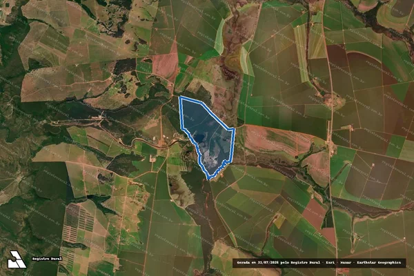 Imagem de satélite de Fazenda Cabeceira do Relâmpago(Parte A) - Parte B em Itiquira - MT