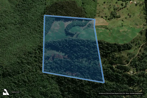 Imagem de satélite de FAZENDA SÃO JOÃO - FAZENDA SÃO JOÃO em Ponte Serrada - SC
