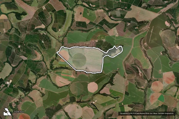 Imagem de satélite de Fazenda dos Patos - GLEBA-01 MAT. 56941 em Serra do Salitre - MG