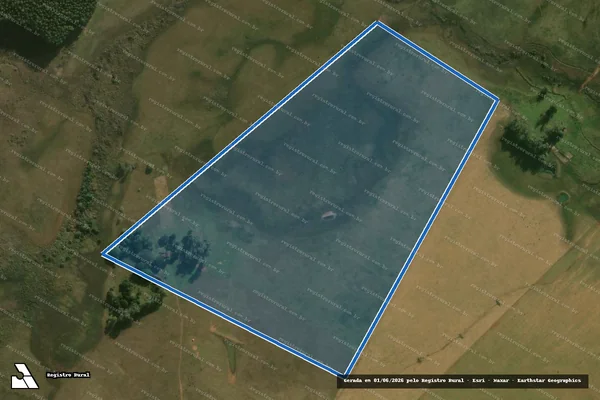 Imagem de satélite de FAZENDA BOM RETIRO em Alegrete - RS