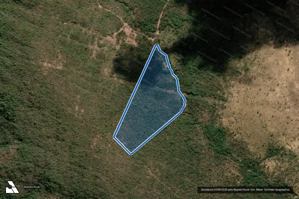 Imagem de satélite de FAZENDA BURITIZINHO e FAZENDA ASA BRANCA, Gleba 01 - Parte 01 em Felixlândia - MG