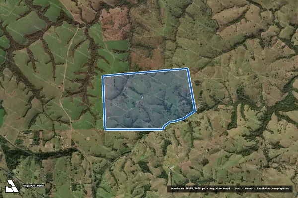 Imagem de satélite de FAZENDA PEDERNEIRA - Parte 1 em Joaquim Távora - PR