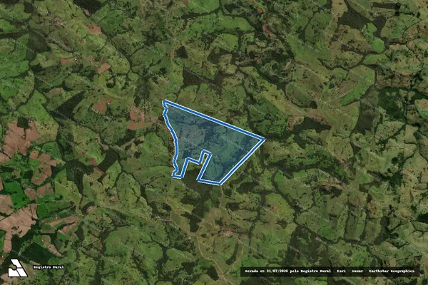 Imagem de satélite de Bloco 01, Gleba 02 ? Colônia Piquiri - Parte 1 em Laranjal - PR