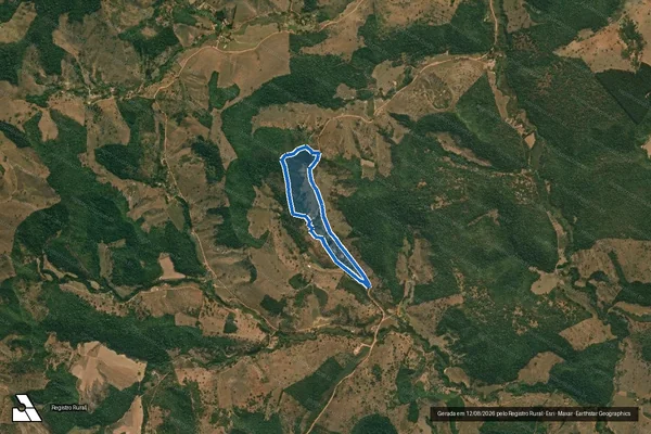 Imagem de satélite de Fazenda dos Fonsecas - GLEBA A em São José do Jacuri - MG
