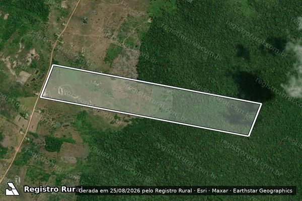 Imagem de satélite de SITIO SÃO JOSÉ_LOTE-116 P.A CAXIAS - Parcela 1 em Caracaraí - RR