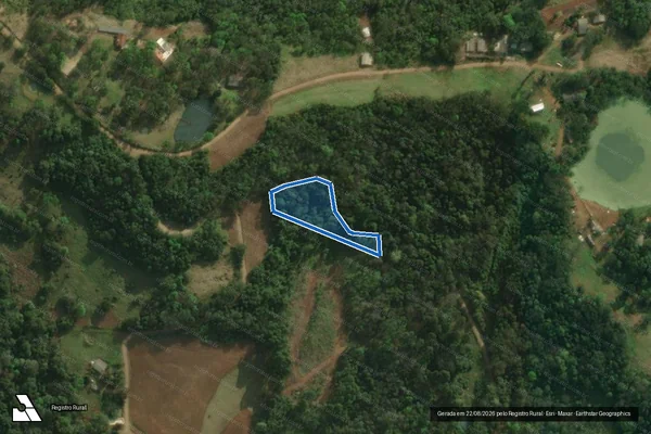Imagem de satélite de Parte do Lote Rural N°13 - Parte 3 em São Miguel do Oeste - SC