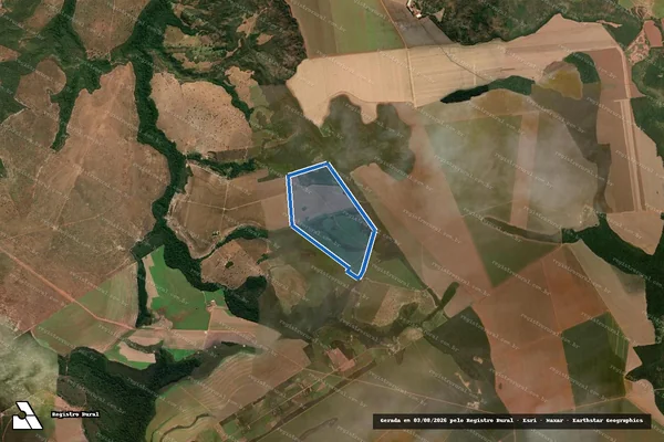Imagem de satélite de FAZENDA CAMPINAS VERDES - Parte 5 em Santo Antônio do Leste - MT
