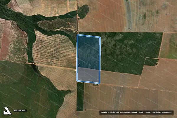 Imagem de satélite de Fazenda Cajuru-II - Parte 1 em Canarana - MT