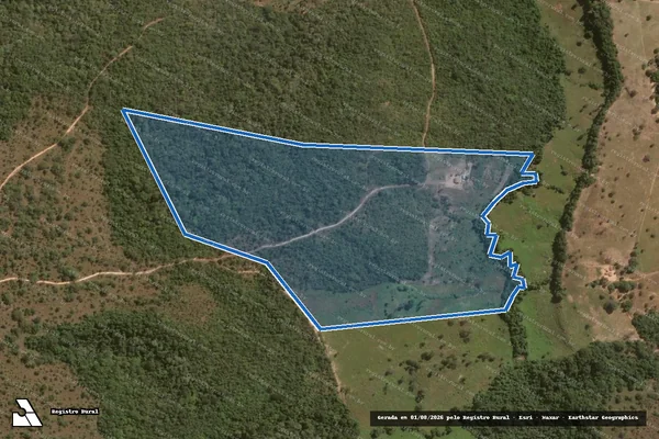 Imagem de satélite de Fazenda Mutum ? Parte do Lote 31 do Loteamento Cocal 4ª Etapa - Parte 1 em Rio Sono - TO