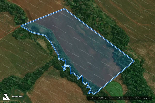 Imagem de satélite de TERRENO RURAL SITUADO NO IMÓVEL JUQUIÁ DE CIMA - Única em Goioxim - PR