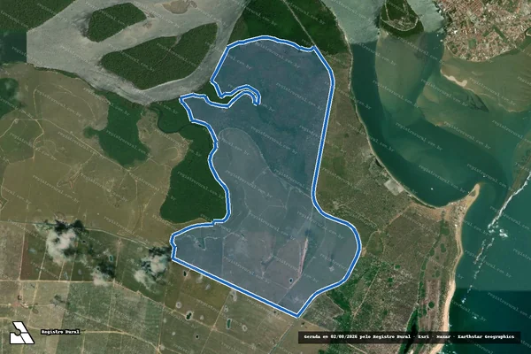 Imagem de satélite de FAZENDA GUNGA em São Miguel dos Campos - AL