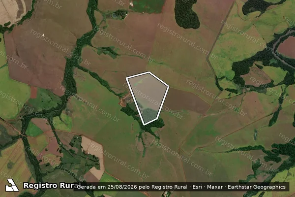 Imagem de satélite de sem denominação  - Parcela 1 em Capão do Cipó - RS