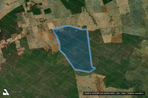 Imagem de satélite de FAZENDA SÃO FRANCISCO - 001 em Wanderley - BA