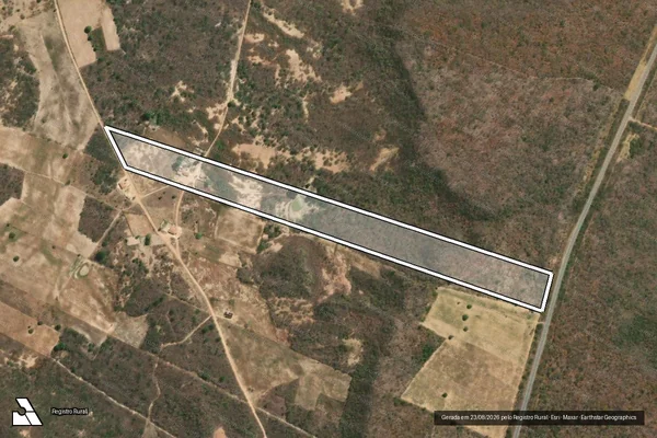 Imagem de satélite de LOTE 0991 - SÍTIO POÇO DA CRUZ - Parte 1 em Salitre - CE