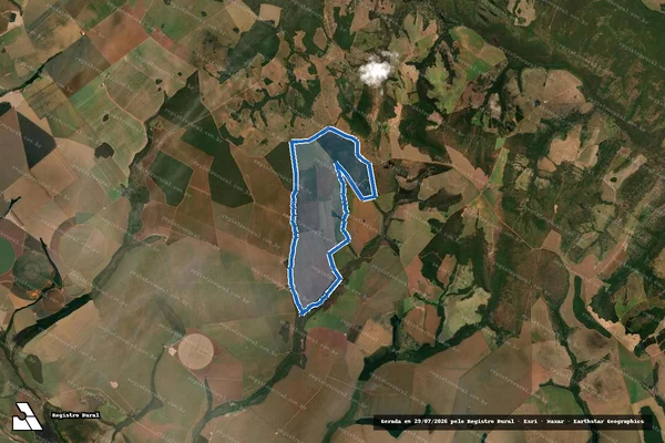 Imagem de satélite de FAZENDA BARREIRO - Gleba 02 em Paraúna - GO