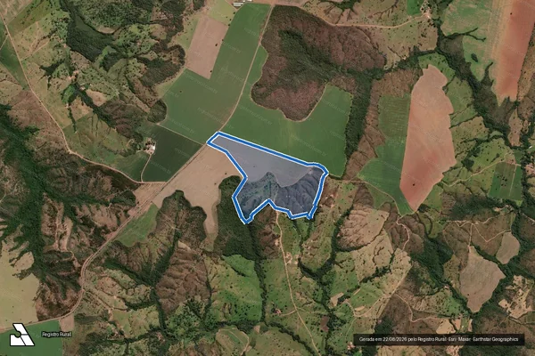 Imagem de satélite de FAZENDA PAULISTA - 001 em Campo Alegre de Goiás - GO