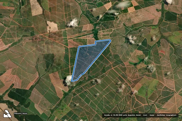 Imagem de satélite de Fazenda Bela Vista - Parcela 1 em Cafelândia - SP