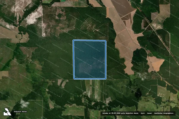 Imagem de satélite de Lote 08, Setor 12 Gleba/Lote 43 Gleba Corumbiara / Parte 1 em Vilhena - RO