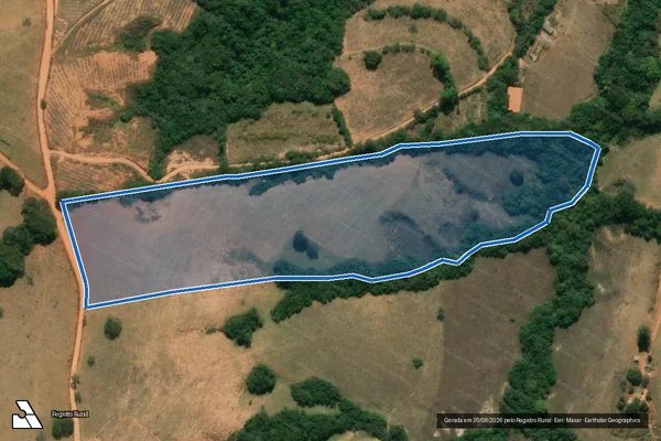 Imagem de satélite de Fazenda Batatas - Parte 2     - Parte 1 em Luminárias - MG