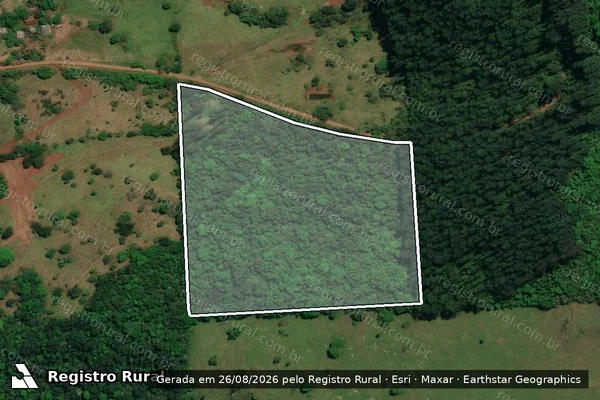 Imagem de satélite de Parte do Lote Rural N°26 -  Parte do Lote Rural N°26 em São Miguel do Oeste - SC