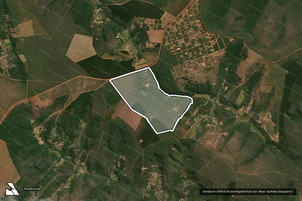 Imagem de satélite de Fazenda Mato da Picada Faz. Furados - Faz Mato da Picada Faz Furados em Taiobeiras - MG
