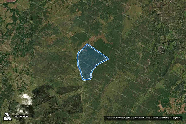 Imagem de satélite de Fazenda Coxilha das Flores  - Parte 1 em Bagé - RS