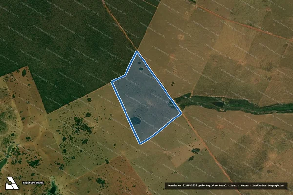 Imagem de satélite de FAZENDA DOURADA/DOURADA - Parte 2 em Água Clara - MS