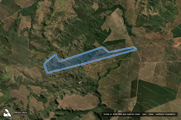 Imagem de satélite de FAZENDA AGUA ESCONDIDA - Parte 1 em Dom Aquino - MT