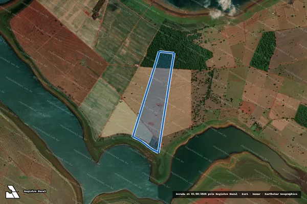 Imagem de satélite de FAZENDA PINDORAMA - PARTE 2 em Santa Vitória - MG