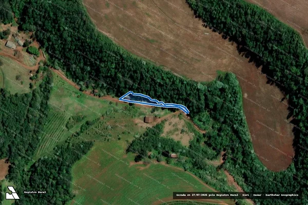 Imagem de satélite de LOTE RURAL Nº.40 DA 1ª SECÇÃO FARINHAS. - PARCELA 01 em Alpestre - RS