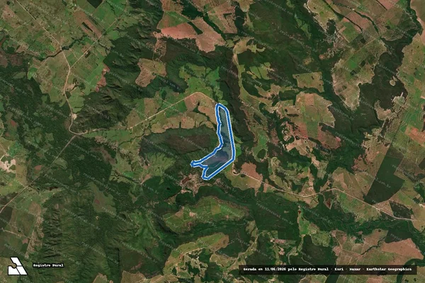Imagem de satélite de Fazenda Agua Branca - Parte 1 em Rio Verde de Mato Grosso - MS