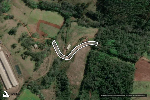 Imagem de satélite de LOTE RURAL N° 153, COLÔNIA DOURADO RIO NOVO - Gleba ?B? em Aratiba - RS