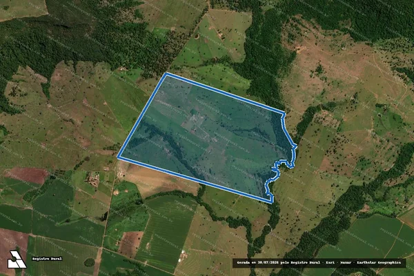 Imagem de satélite de Fazenda Sombra da Figueira - Parte 3 em Pedro Gomes - MS