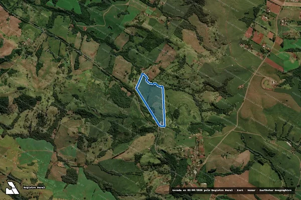 Imagem de satélite de LOTE DE TERRAS SOB Nº 14-A, 14-C - Parcela 1 em Nova Tebas - PR