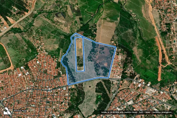 Imagem de satélite de Sítios Buenos Aires e Fernando - Matr. 5733 ? Parte 1 em Crato - CE