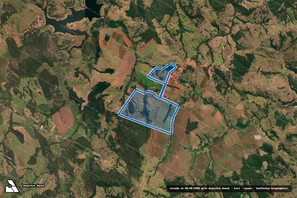 Imagem de satélite de FAZENDA SANTA MARIA  - FAZENDA SANTA MARIA em Araguari - MG