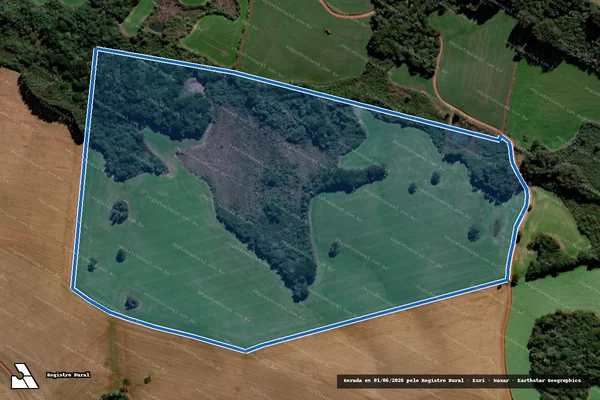 Imagem de satélite de FAZENDA SÃO JOÃO - Parte 2 em Campos Novos - SC