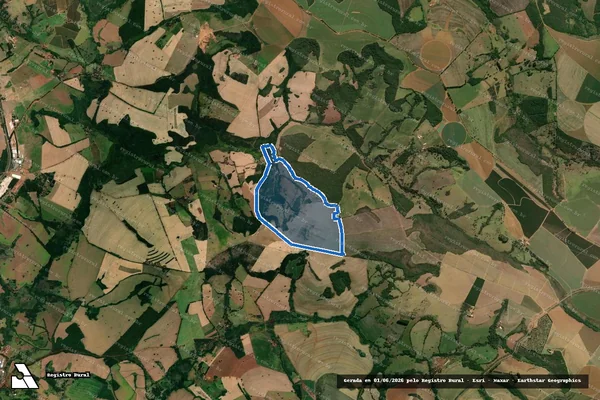 Imagem de satélite de FAZENDA OLHOS D AGUA, LUGAR BAGUASSU - Matrícula 4.763 em Sacramento - MG