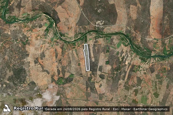 Imagem de satélite de FAZENDA VACA SECA - Parte 2 em Tanhaçu - BA