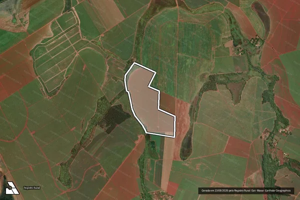 Imagem de satélite de SITIO SÃO LUIZ GLEBA A - Parte 1 em Sertãozinho - SP