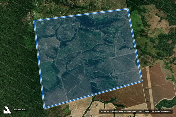 Imagem de satélite de Fazenda Brenha Azul - FAZENDA REFORÇO em Nova Bandeirantes - MT