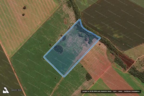 Imagem de satélite de FAZENDA LAGOINHA - PARCELA 02 em Piracanjuba - GO